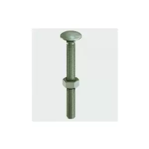 10220INCB InDex Carriage Bolt Nut and Washer Green 10.0 x 220mm Bag of 10 - Timco
