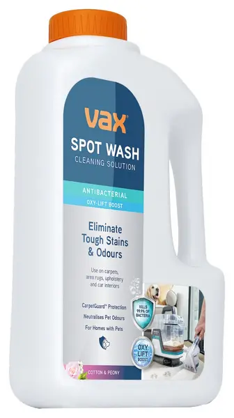 Vax Spot Wash Antibacterial Carpet Cleaning Solution 1.5L