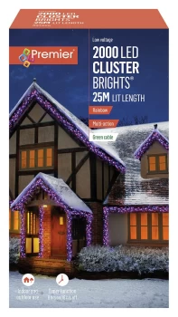 Premier 2000 Multi-function Christmas LED Lights - 10m