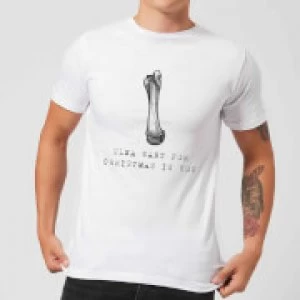 Ulna Want for Christmas Is You Mens Christmas T-Shirt - White - 3XL