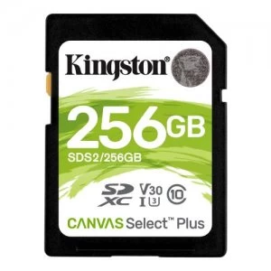 Kingston Canvas Select Plus 256GB SDXC SD Card