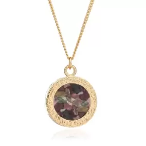 Rachel Jackson London Gold Plated Tourmaline October Birthstone Amulet Necklace