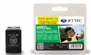 HP901XL CC654AE Black Remanufactured Ink Cartridge by JetTec H901BXL