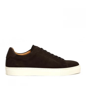 Reiss Finly Low Top Suede Trainers - Dark Brown