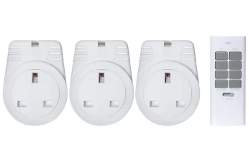 Maplin ORB RF Remote Controlled Mains Plug Sockets Set Version S2 - 3 Pack, White
