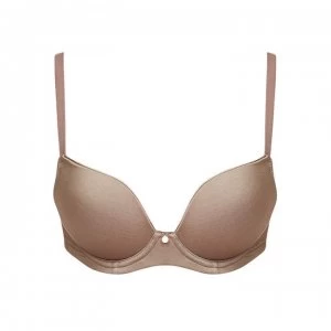 Figleaves Smoothing Non-Wired Plunge Bra - Mocha