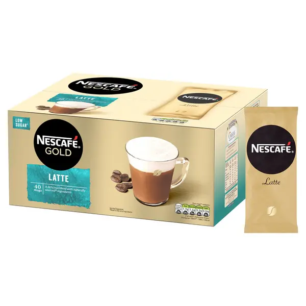 Original Nescafe Latte Instant Coffee Sachets 1 x Pack of 40