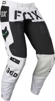 FOX 360 Nobyl Motocross Pants, black-white, Size 30, black-white, Size 30