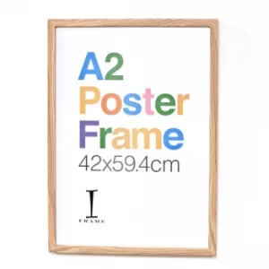 iFrame Wood Finish Poster Frame A2