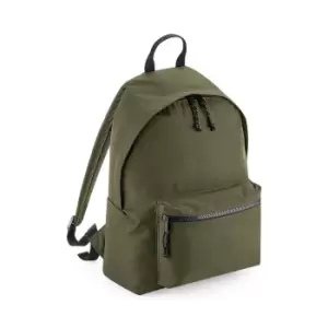 BagBase Recycled Backpack (One Size) (Military Green)