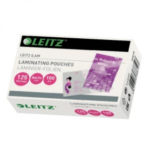 Leitz iLAM Credit Card Glossy Laminating Pouches 2x125 microns (100 Pack)