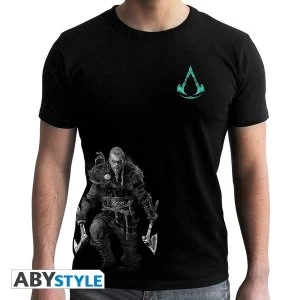 Assassins Creed - Viking Mens Small T-Shirt - Black
