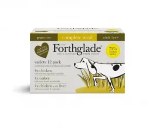 Forthglade Grain Free Poultry Variety Pack Dog Food 12x395g