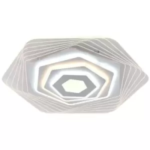 Cristal Ara Dimmable Smart LED Ceiling Light 90W 3CCT 50cm Hexagonal