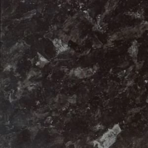 IT Kitchens Ebony granite Gloss Black Granite effect Worktop edging tape L3m