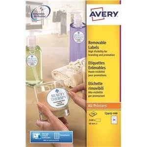Original Avery Special High Visibility Labels Round