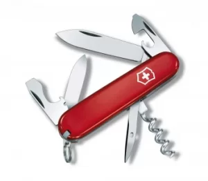 Tourist pocket knife (red, 84 mm)