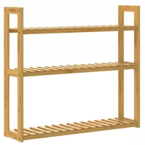 Freestanding Shelf Bamboo 54x60x15cm 3 Shelves