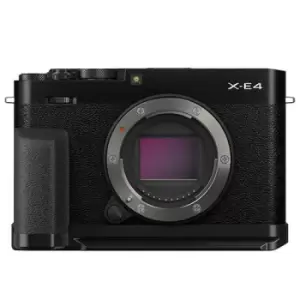Fujifilm X-E4 Mirrorless Camera Body in Black with Metal Hand Grip and Thumb Rest