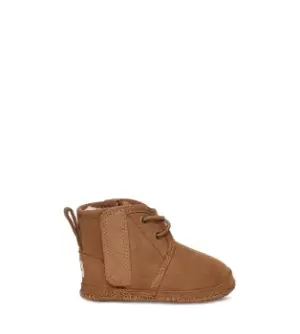 Ugg Baby Neumel Booties In Chestnut - Size Xs