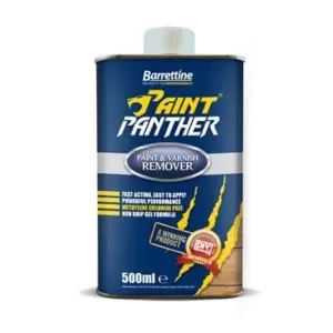 Barrettine Paint Panther Paint, Varnish & Lacquer Remover, 0.5L