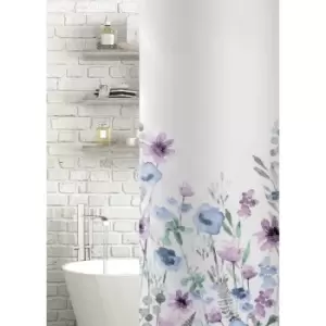 Showerdrape Jardenia Polyester Shower Curtain - Blue/Purple