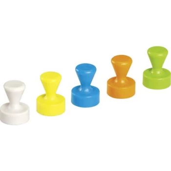 Maul Neodym magnet (Ø x H) 12mm x 16mm Cone White, Yellow, Blue, Green, Orange 10 pc(s) 6168599