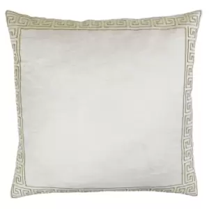 Apollo Embroidered Cushion Ivory/Gold, Ivory/Gold / 50 x 50cm / Polyester Filled