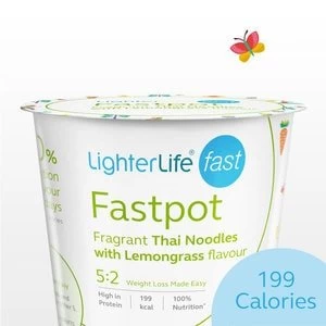 52 LighterLife Fast Fragrant Thai Noodles flavour FastPot