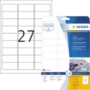 Herma 4511 Labels (A4) 63.5 x 29.6mm Acetate silk White 540 pc(s) Removable Name stickers