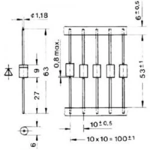 Avalanche diode Semikron SKa313 E34 1300 V 3.3 A
