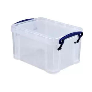 Really Useful Clear 1.6L Plastic Storage Box