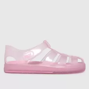 Igor Pale Pink Star Glitter Girls Junior Sandals