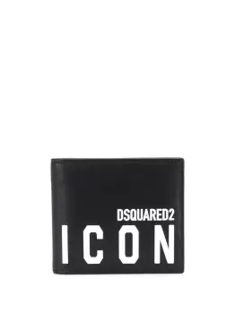 DSQUARED2 Icon logo print wallet Black