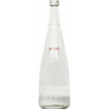 Mineral Water - Glass Bottle - 750ml x 12 - 703559 - Evian