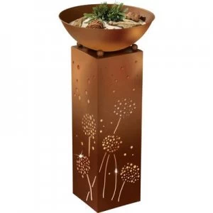 easymaxx 04092 Outdoor decorative lighting Dandelion pillar LED (monochrome) Warm white Rust