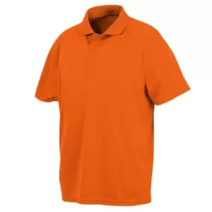 Spiro Impact Mens Performance Aircool Polo T-Shirt (3XL) (Floro Orange)