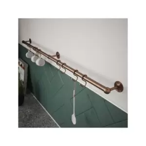 Rothley - Easy-Fit Kitchen Utensil Rail Kit Antique Copper 100cm - Antique Copper