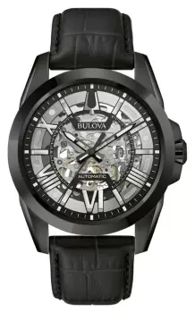 Bulova 98A304 Mens Classic Automatic Skeleton Dial Watch