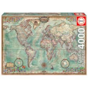 Historic World Map Jigsaw Puzzle (4000 Pieces)
