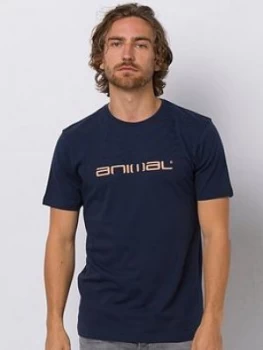 Animal Classico Graphic Short Sleeve T-Shirt - Indigo Blue, Indigo Blue, Size XS, Men
