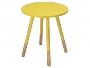LPD Costa Yellow Lamp Table Flat Packed