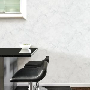 Fine Decor Fine Decor Carrara Marble Peel and Stick Wallpaper