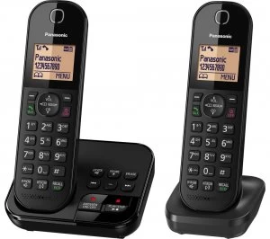 Panasonic KX-TGC422EB Cordless Phone With Answering Machine Twin Handsets