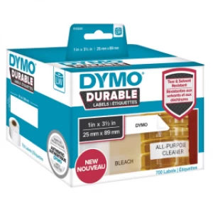 Dymo 1933081 Durable Shelving Labels 89mm x 25mm 1 x 700 Labels