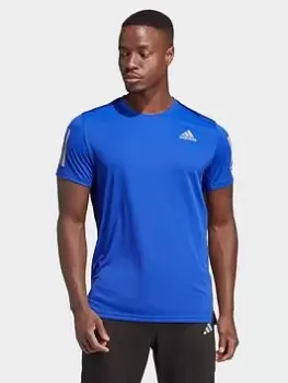 adidas Performance Own The Run T-Shirt, Blue, Size 2XL, Men