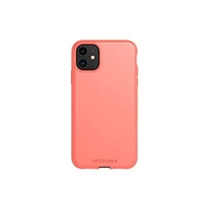Tech21 Studio Colour Apple iPhone 11, Lightweight Thin Protective Hardshell Cover - Coral