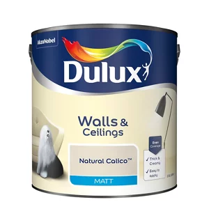 Dulux Walls & Ceilings Natural Calico Matt Emulsion Paint 2.5L