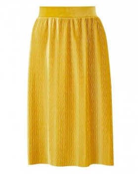 Junarose Pleat Velvet Skirt
