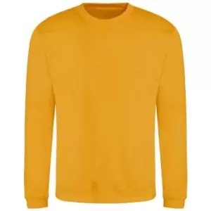 AWDis Adults Unisex Just Hoods Sweatshirt (L) (Mustard Yellow)